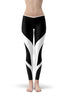 Image of Modena Black and White Women Leggings-Satori Stylez