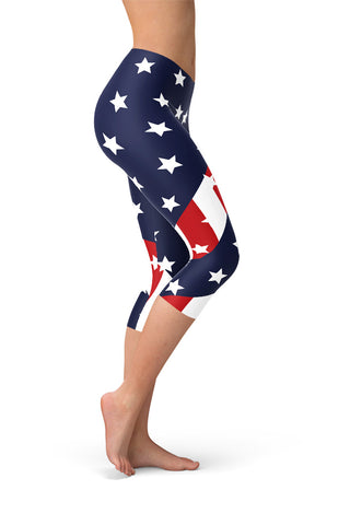 The Patriot American Flag Capris-Satori Stylez