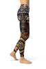 Image of Ornamental Tribal Yoga Leggings - Version One-Satori Stylez