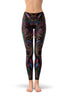 Image of Colorful Ornamental Wolf Leggings-Satori Stylez