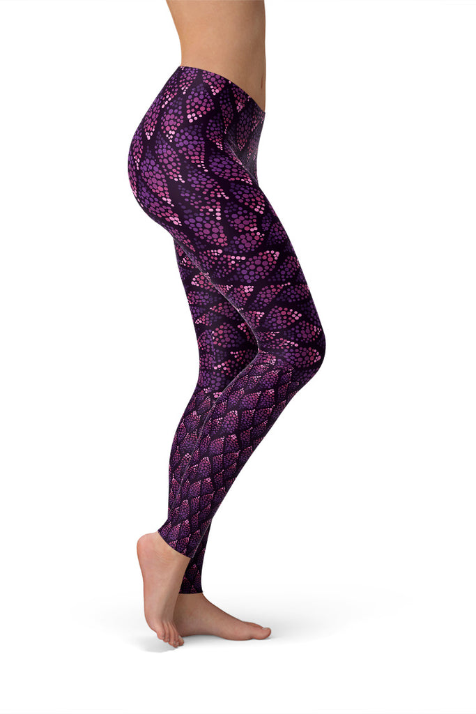 Magical Forest Purple Pixie Leggings-Satori Stylez