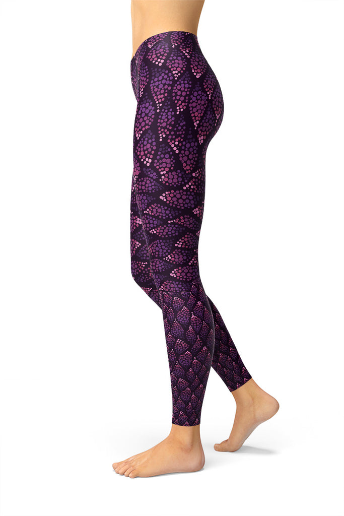 Magical Forest Purple Pixie Leggings-Satori Stylez