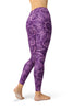 Image of Purple Mandala Pattern Yoga Leggings - Version Two-Satori Stylez