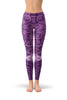 Image of Purple Mandala Pattern Yoga Leggings - Version One-Satori Stylez