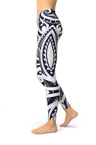Kiwiana Tribal Tattoo Leggings