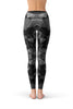 Image of Black & Grey Geometric Triangle Leggings-Satori Stylez