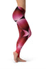 Image of Red Circular Leggings-Satori Stylez