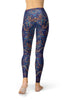 Image of Blue Ornament Butterfly Leggings