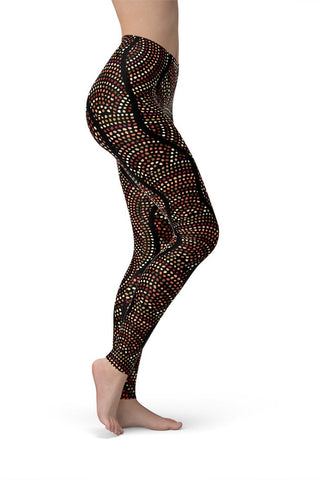 Aboriginal Tribal Women Leggings-Satori Stylez