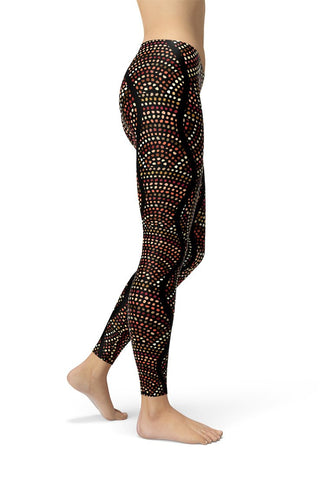 Aboriginal Tribal Women Leggings-Satori Stylez
