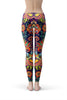 Image of Colorful Ornament Bird Leggings-Satori Stylez
