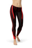 Image of Tron Red Running Leggings-Satori Stylez