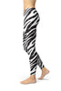 Image of B & W Zebra Print Leggings-Satori Stylez