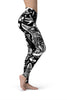 Image of Diamond Black Cat Tattoo Leggings-Satori Stylez