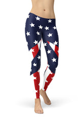 The Patriot American Flag Leggings-Satori Stylez