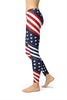Image of Swirling USA Flag Leggings-Satori Stylez