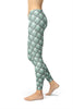 Image of Aqua Mermaid Yoga Leggings - Large Scales-Satori Stylez