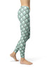 Image of Aqua Mermaid Yoga Leggings - Large Scales-Satori Stylez