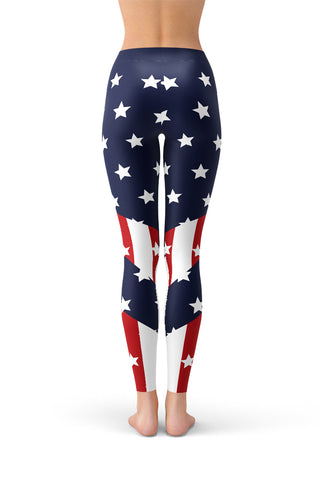 The Patriot American Flag Leggings-Satori Stylez