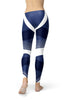 Image of Navy Athletic Women's Leggings-Satori Stylez